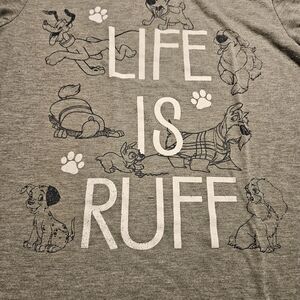 Disney Parks Heather Gray V-Neck Tee